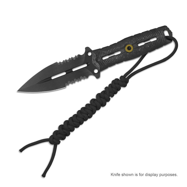 Kizer Paracord | EDC Tool Lanyard | Durable Black Braided Paracord | 80CM