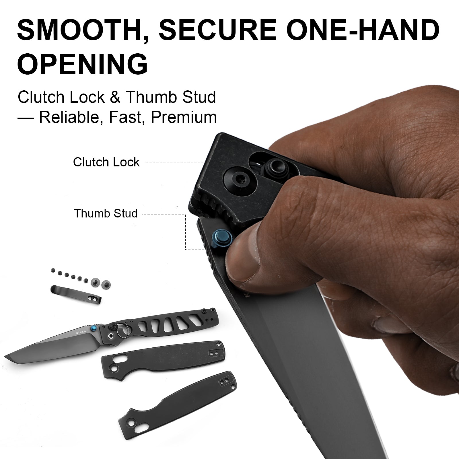 Original 2 - 3.2 inch S45VN Titanium Ki3605.2TA1-Kizer