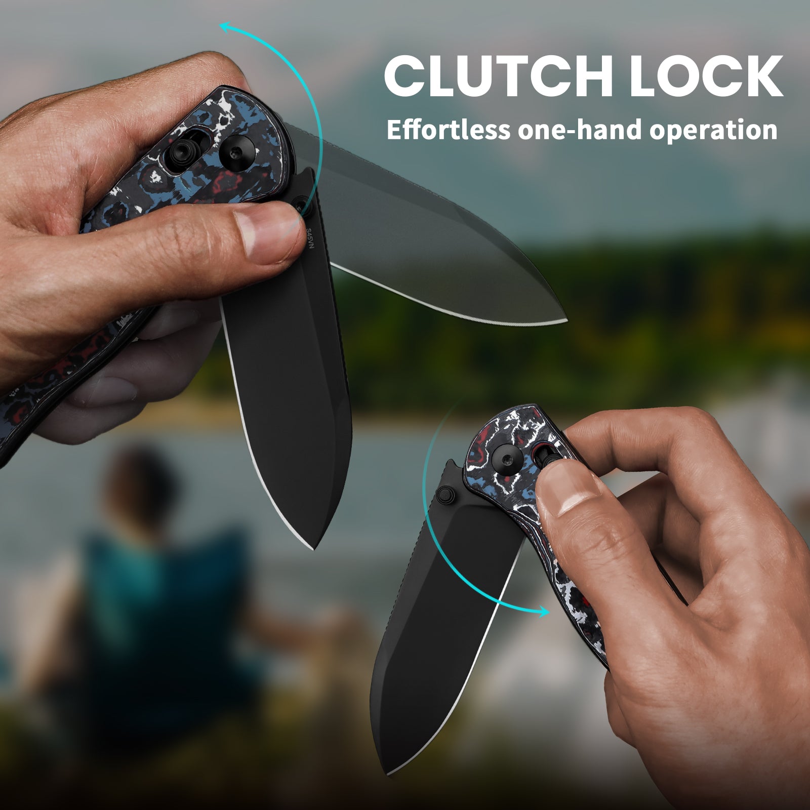 Drop Bear® | Kizer Clutch Lock™ | S45VN | Fatcarbon | KizerB™3619A5