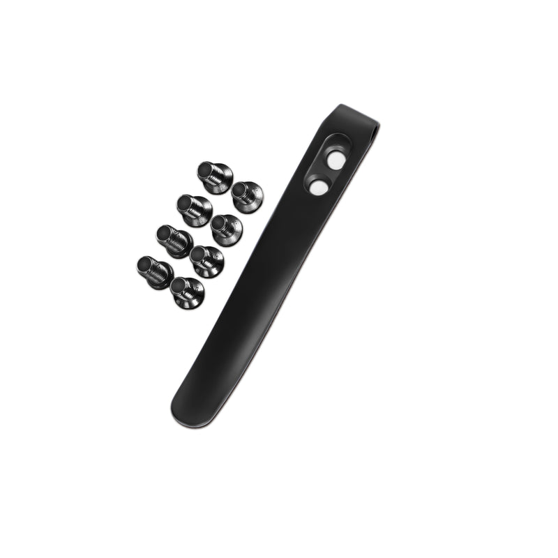 Kizer Titanium Pocket Clip with Screws for Folding Knives KS201 (Black)