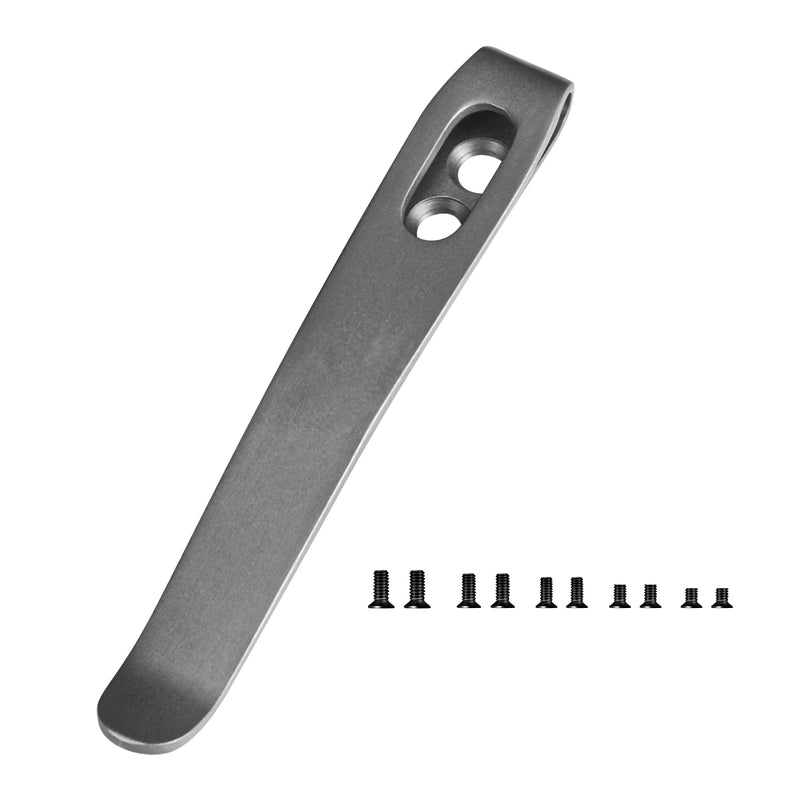 Kizer Sand Blasting Pocket Clip Black Color with Screws for EDC Knife KS701