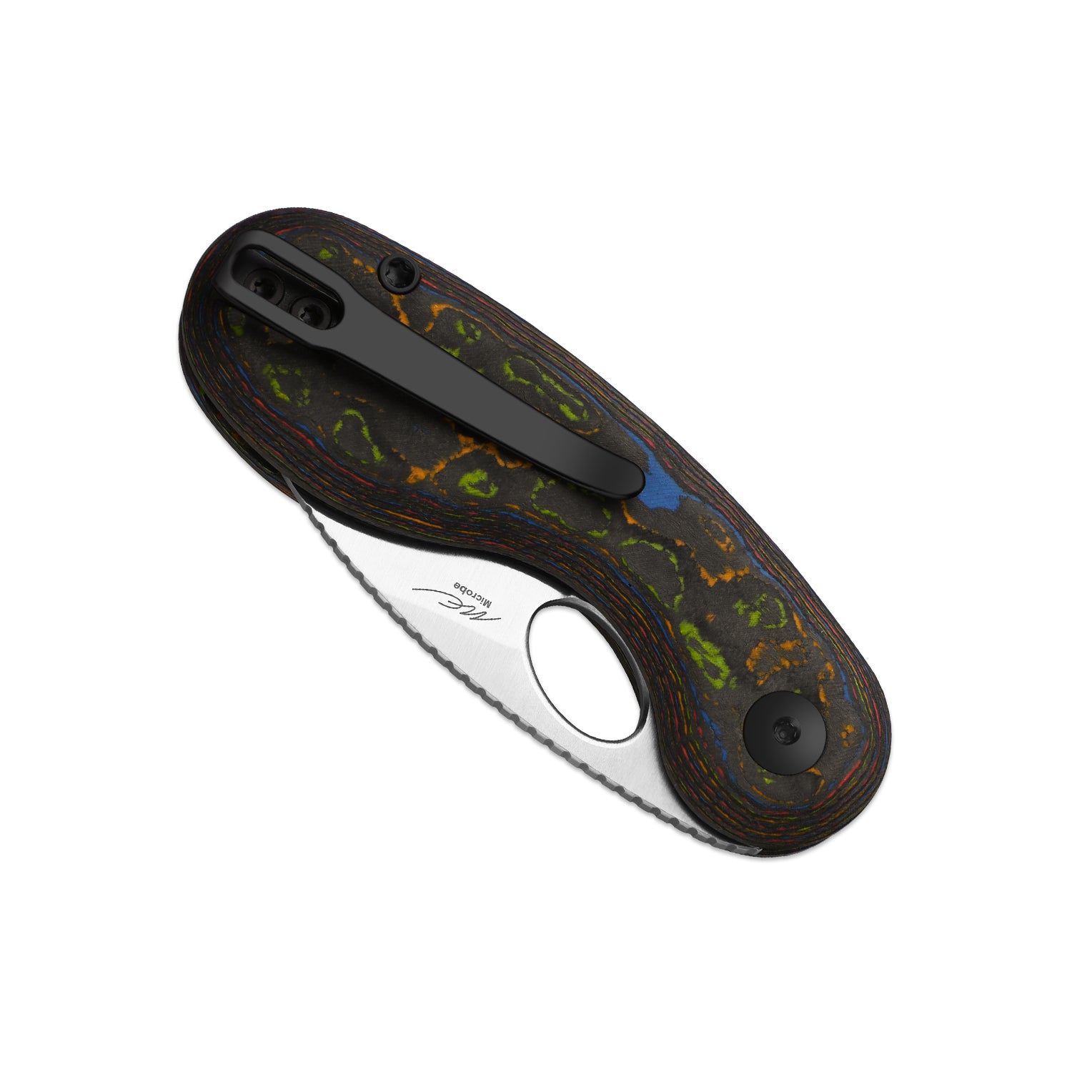 Microbe 2.19 inch M390 Camo Carbon 80's Ki2742A1-Kizer