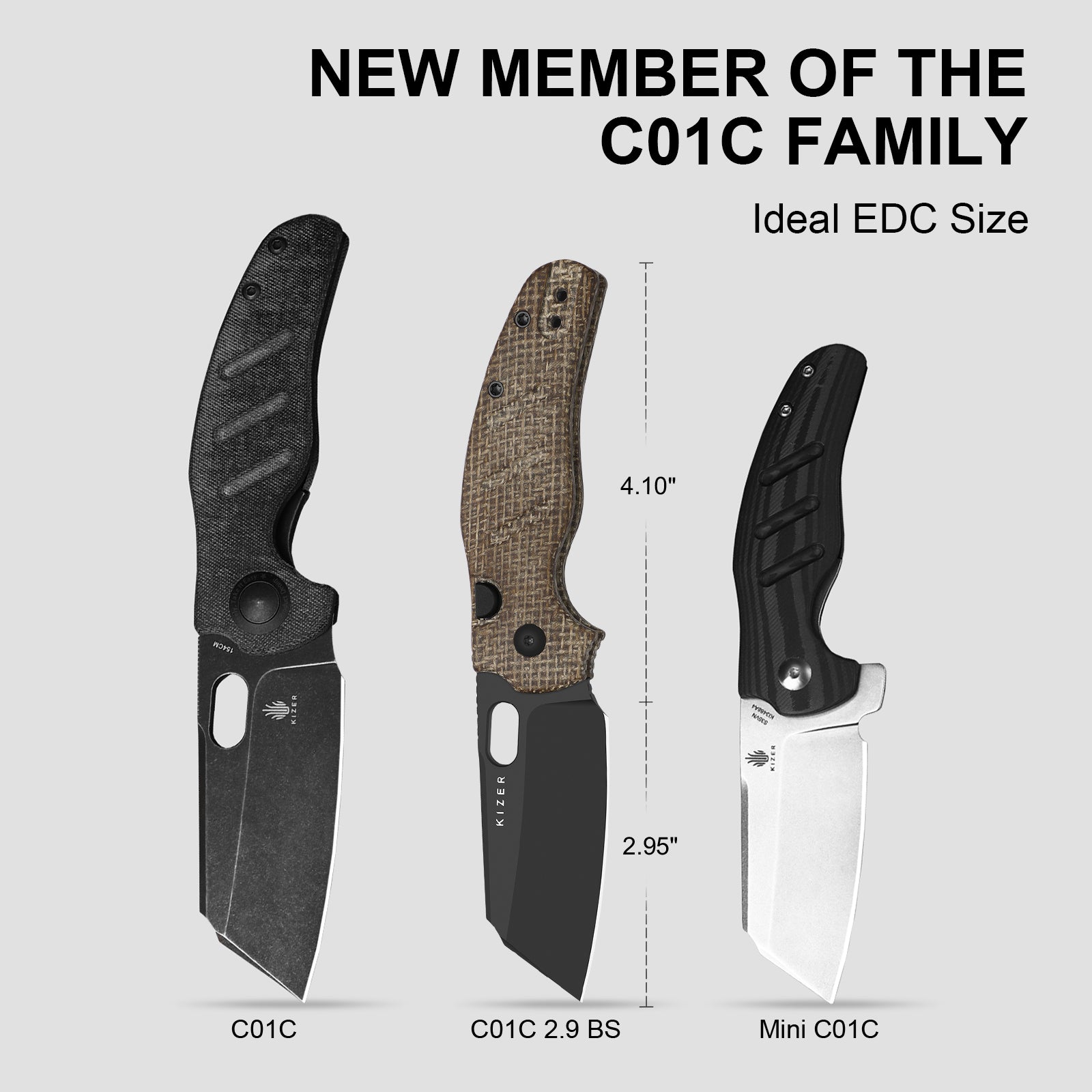 C01C 2.9 BS 2.95 inch ELMAX Norplex UltreX™ Micarta Ki3488.29BSA2