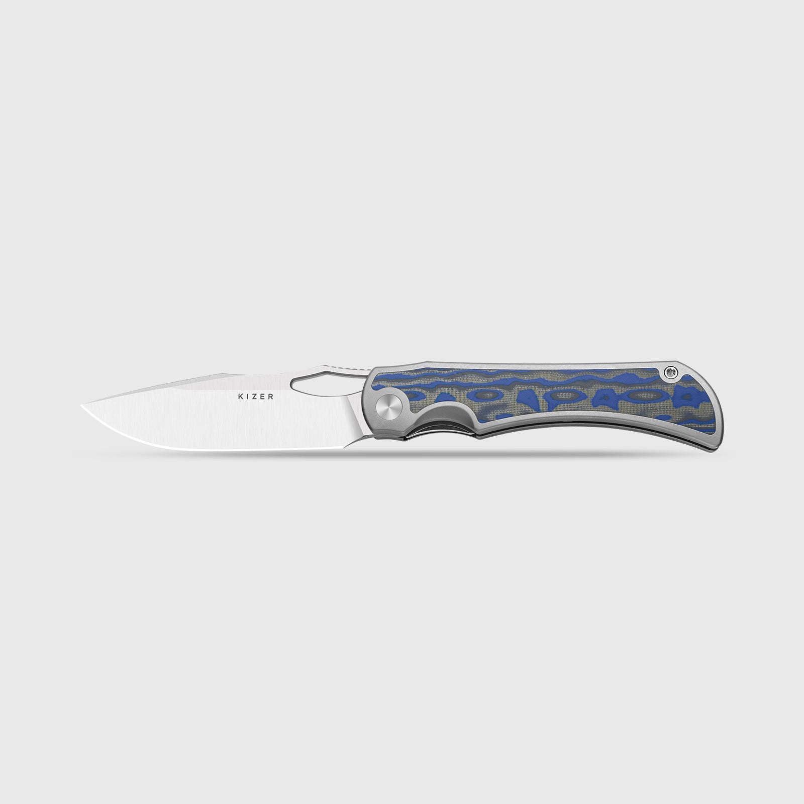 Allure | Balanced Form | S45VN | Micarta With Vortex Pattern | KizerB™ 4763LDA1