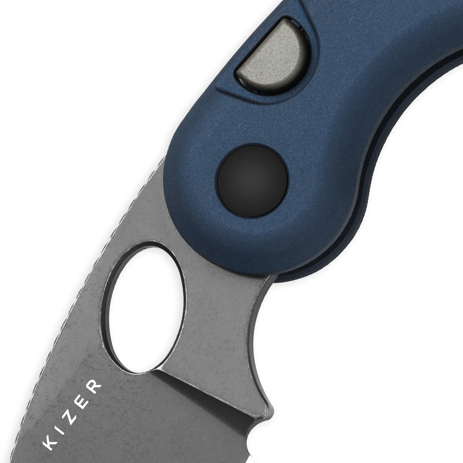 Microbe™ | Kizer Button Liner Lock™ | 14C28N | Aluminum | KizerV™ 2742A1