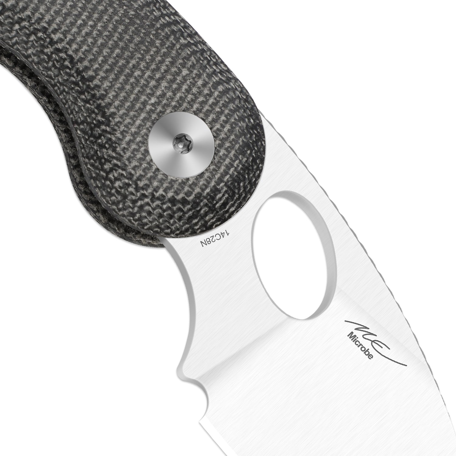 Microbe™ | Kizer Button Liner Lock™ | Norplex UltreX™ Micarta | 14C28N | KizerV™ 2742A2