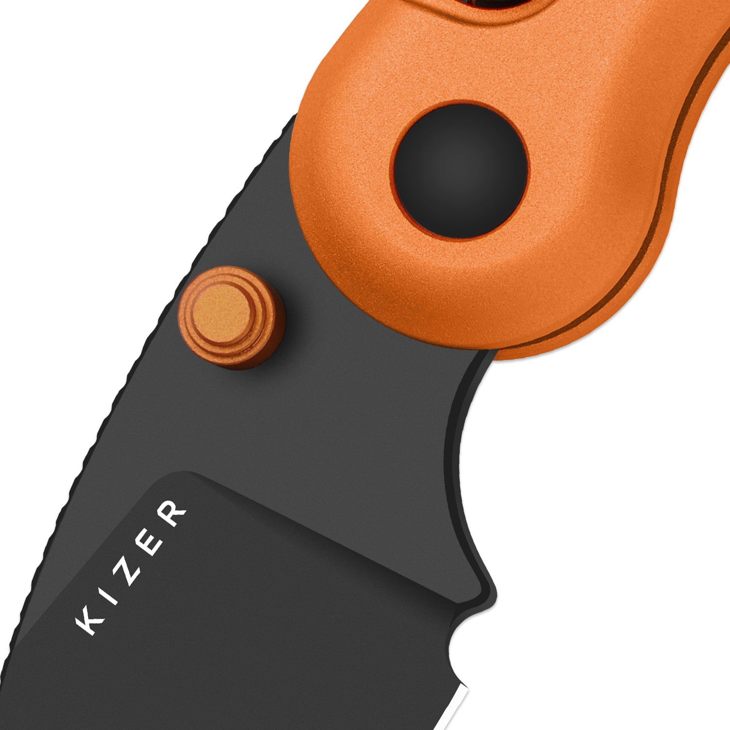 Microbe™ | Kizer Button Liner Lock™ | 14C28N | Aluminum | KizerV™ 2742A3