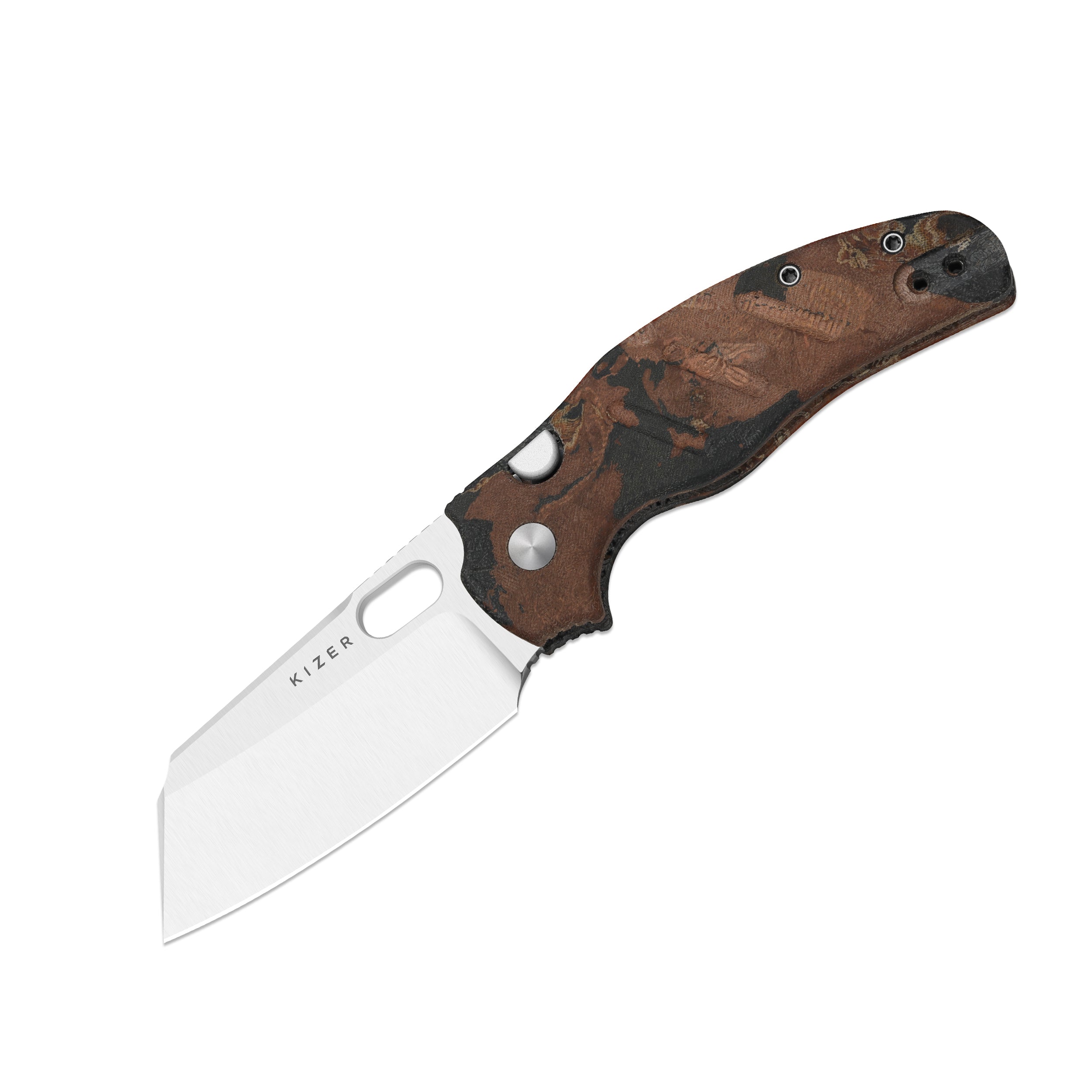 Sheepdog® C01C 2.9 BS | Current Micarta (Orange Burl Canvas) | Kizer B