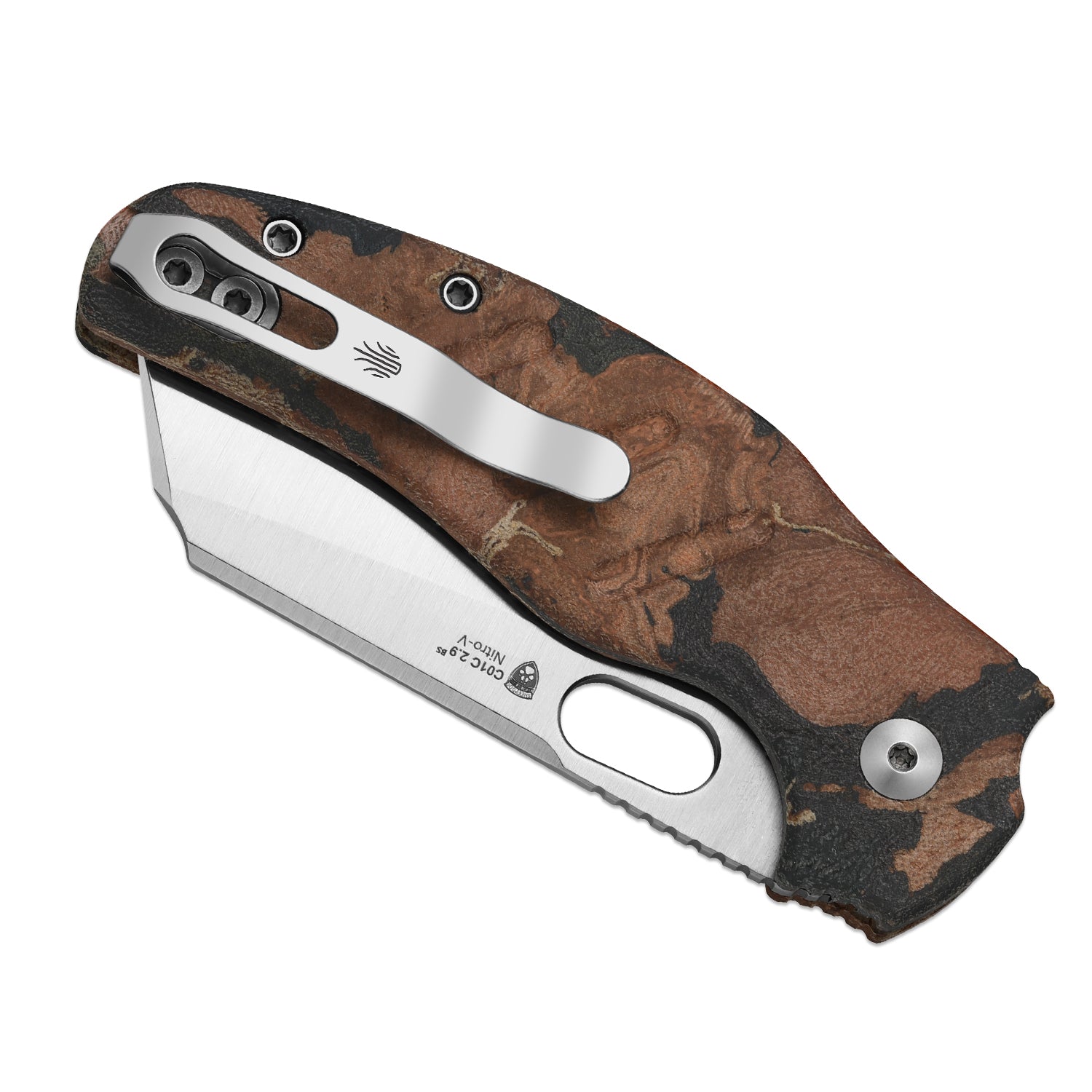 Sheepdog® C01C 2.9 BS | Current Micarta (Orange Burl Canvas) | Kizer B