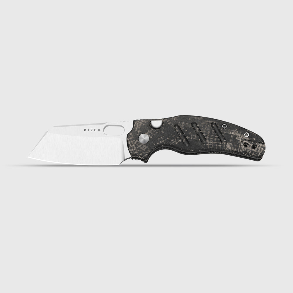 Sheepdog® C01C 2.9 BS | Current Micarta (Black Burlap) | Kizer Button