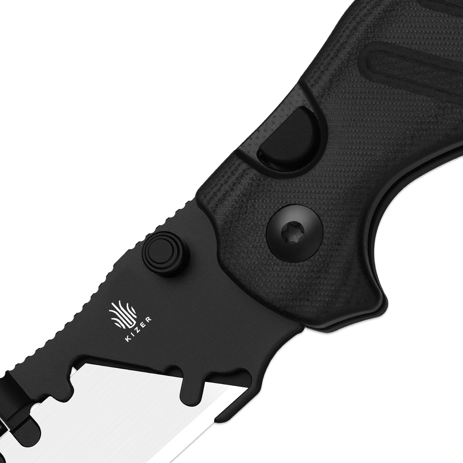 Sheepdog® Utility Knives | Kizer Button Liner Lock™ | C01C Uti 2 | 5Cr15MoV | KizerV™ 3488.29JNA3