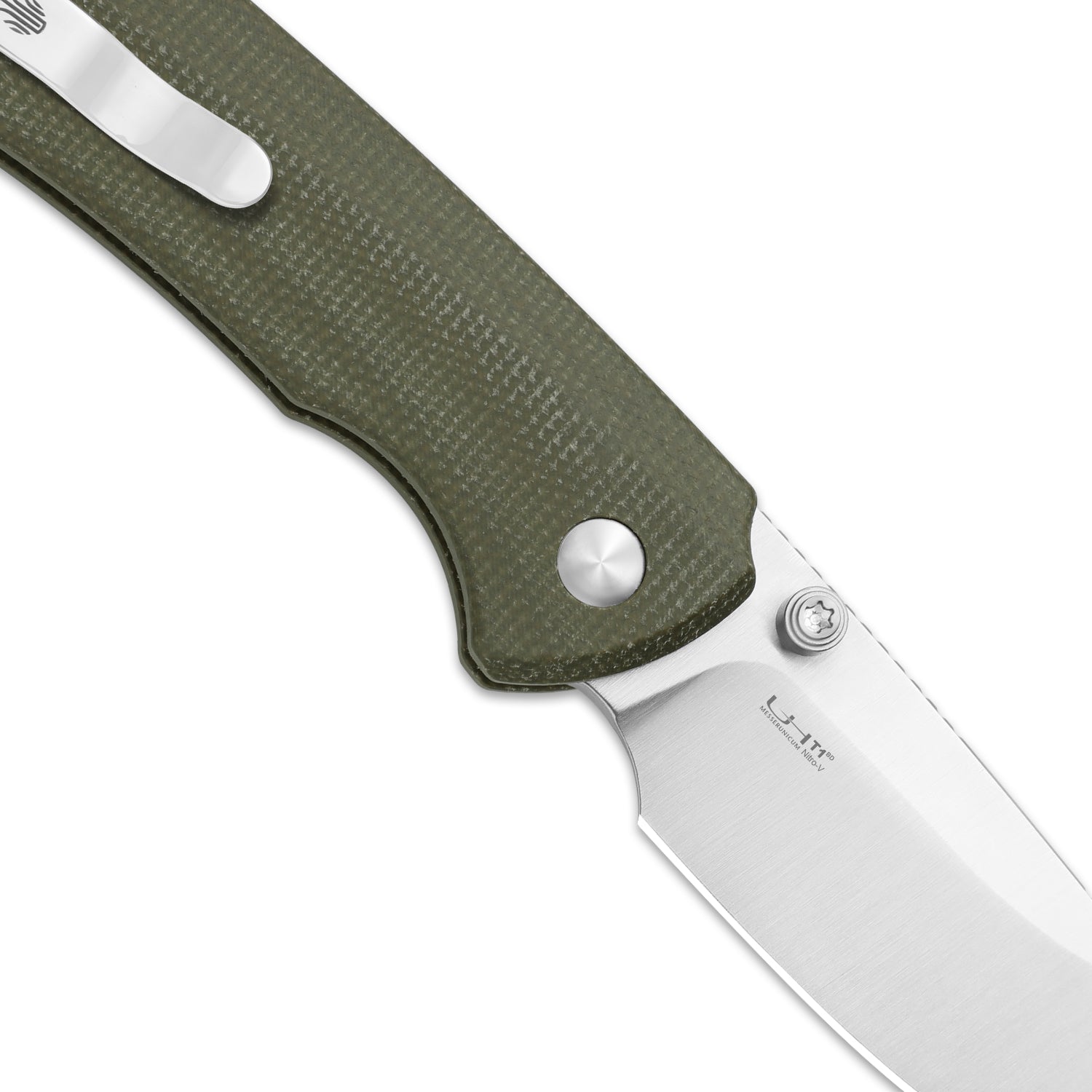 T1 BD | Button Liner Lock™ | Nitro-V | Micarta | KizerV™ 3490.2BA1