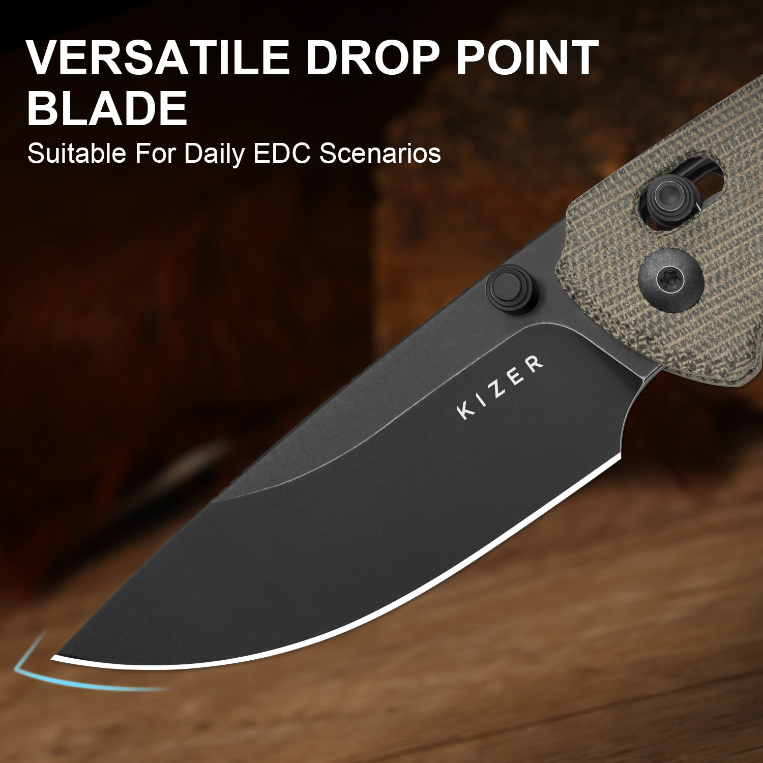 T1 CD | Kizer Clutch Lock™ | Norplex UltreX™ Micarta | KizerV™ 3490.2CA1