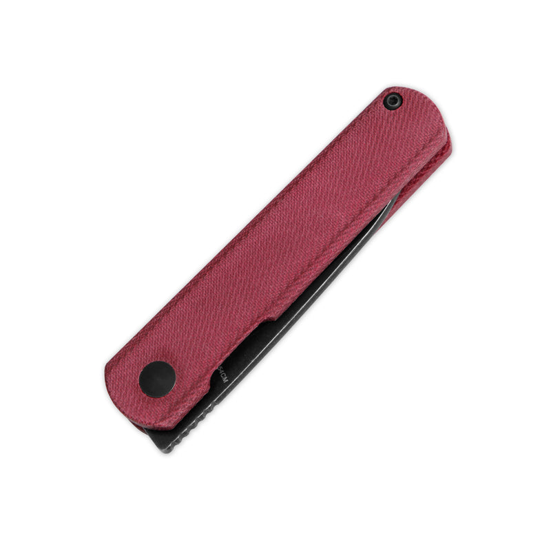 Kizer Feist 154CM Blade Liner Lock Denim Micarta Handle V3499C3 (2.80 " Black Stonewashed)
