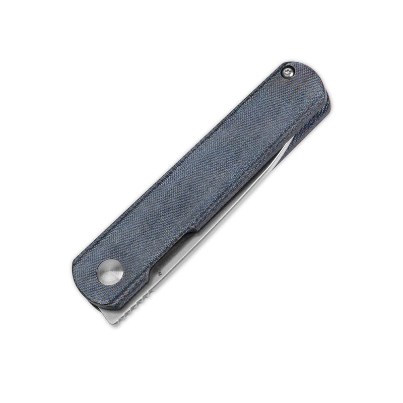 Kizer Feist 154CM Blade Liner Lock Denim Micarta Handle V3499C4 (2.80 " Black)