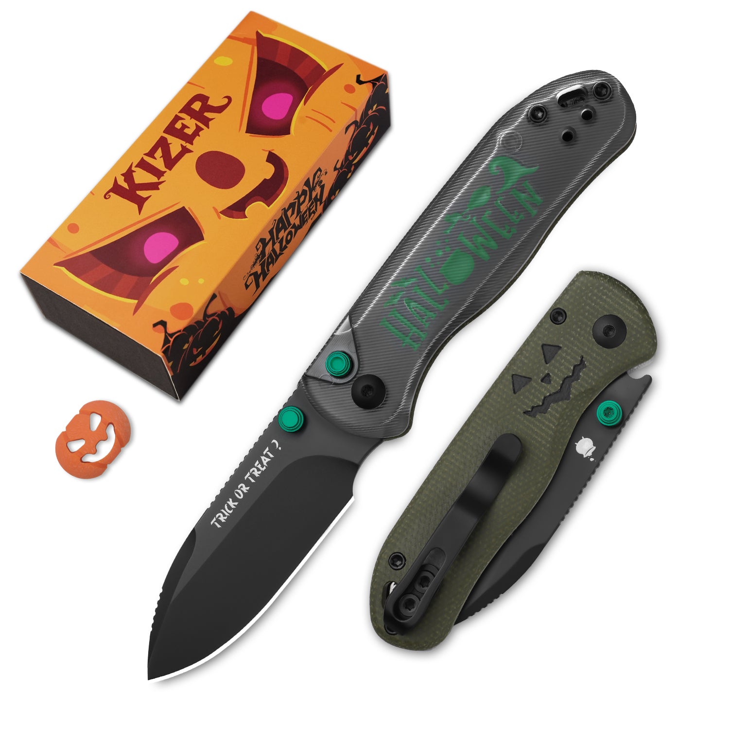 Halloween 2.92 Inch Drop Bear 2 Nitro-V Acrylic & Micarta V3619