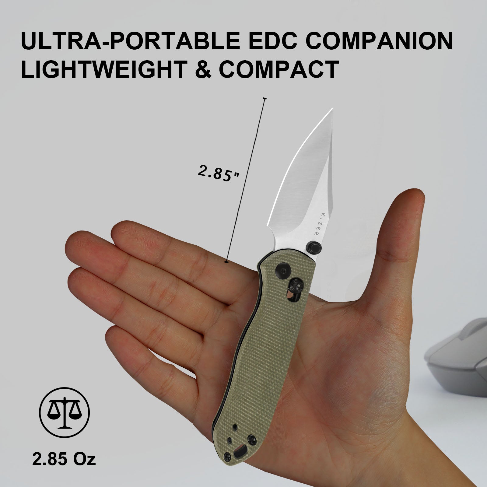 Drop Bear 2 - 2.85 inch Nitro-V Micarta V3619.2KC1-Kizer