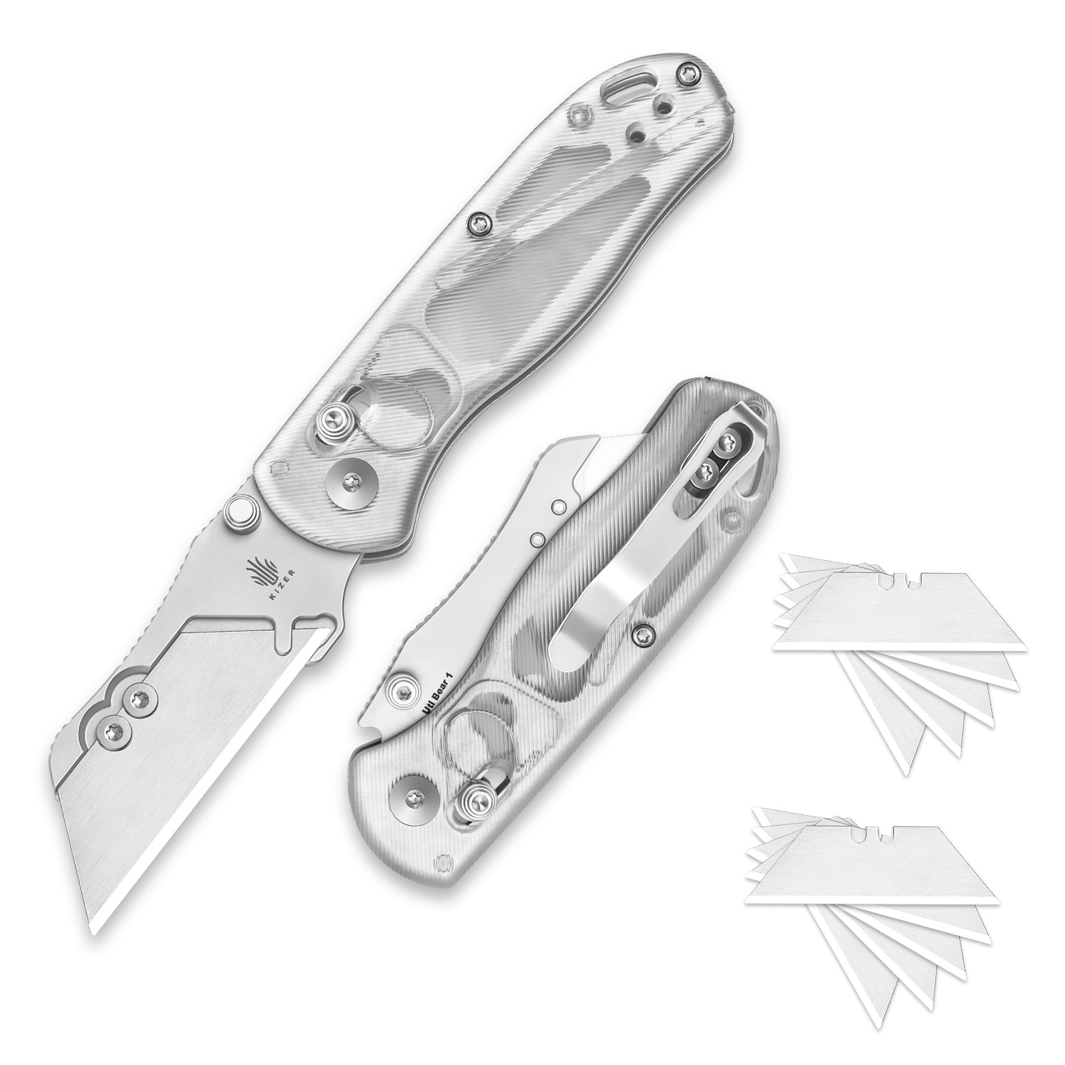 Uti BEAR 1 - 2.74 inch SK5 & 5Cr15 Acrylic V3619JA5-Kizer