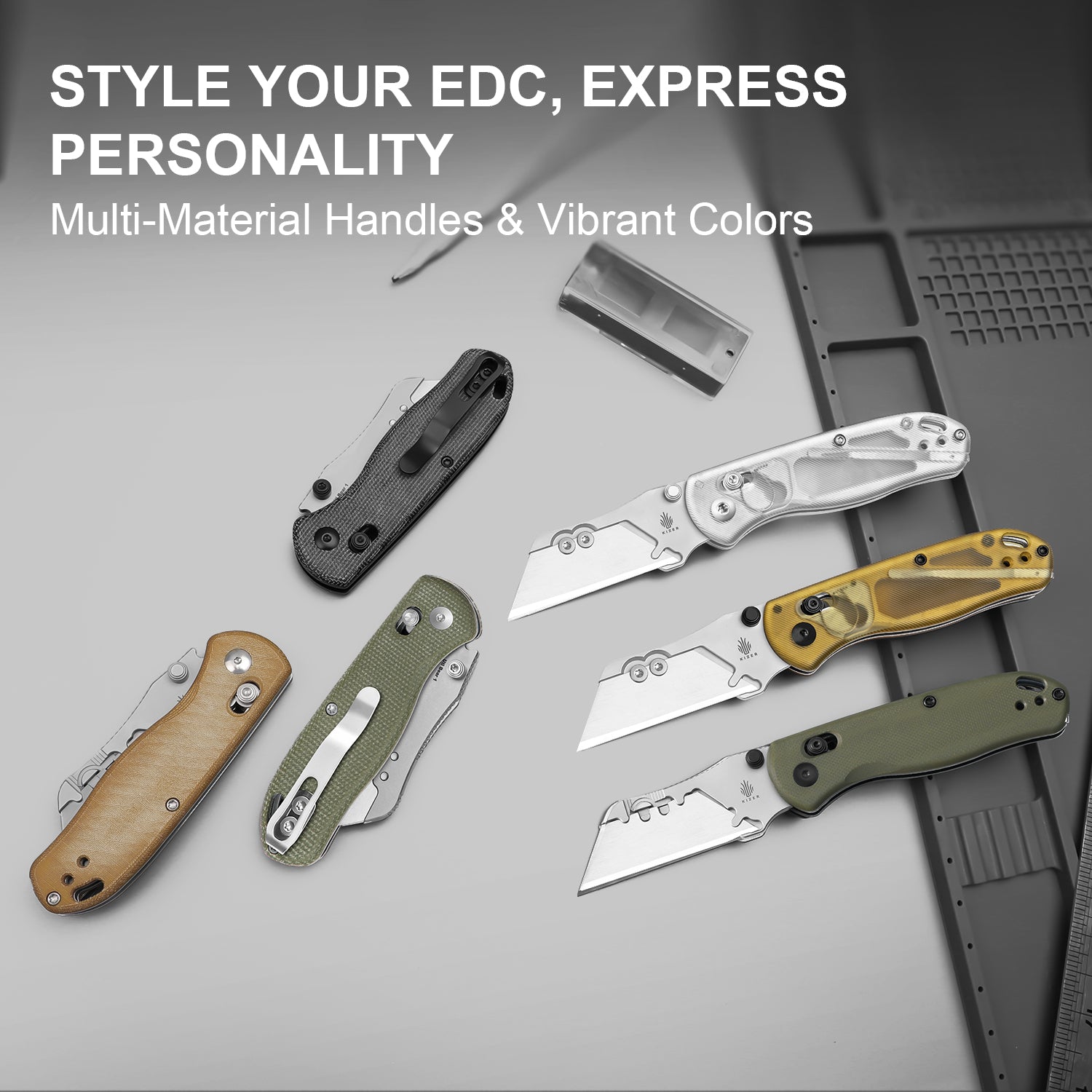 Uti BEAR 1 - 2.74 inch SK5 & 5Cr15 Acrylic V3619JA5-Kizer