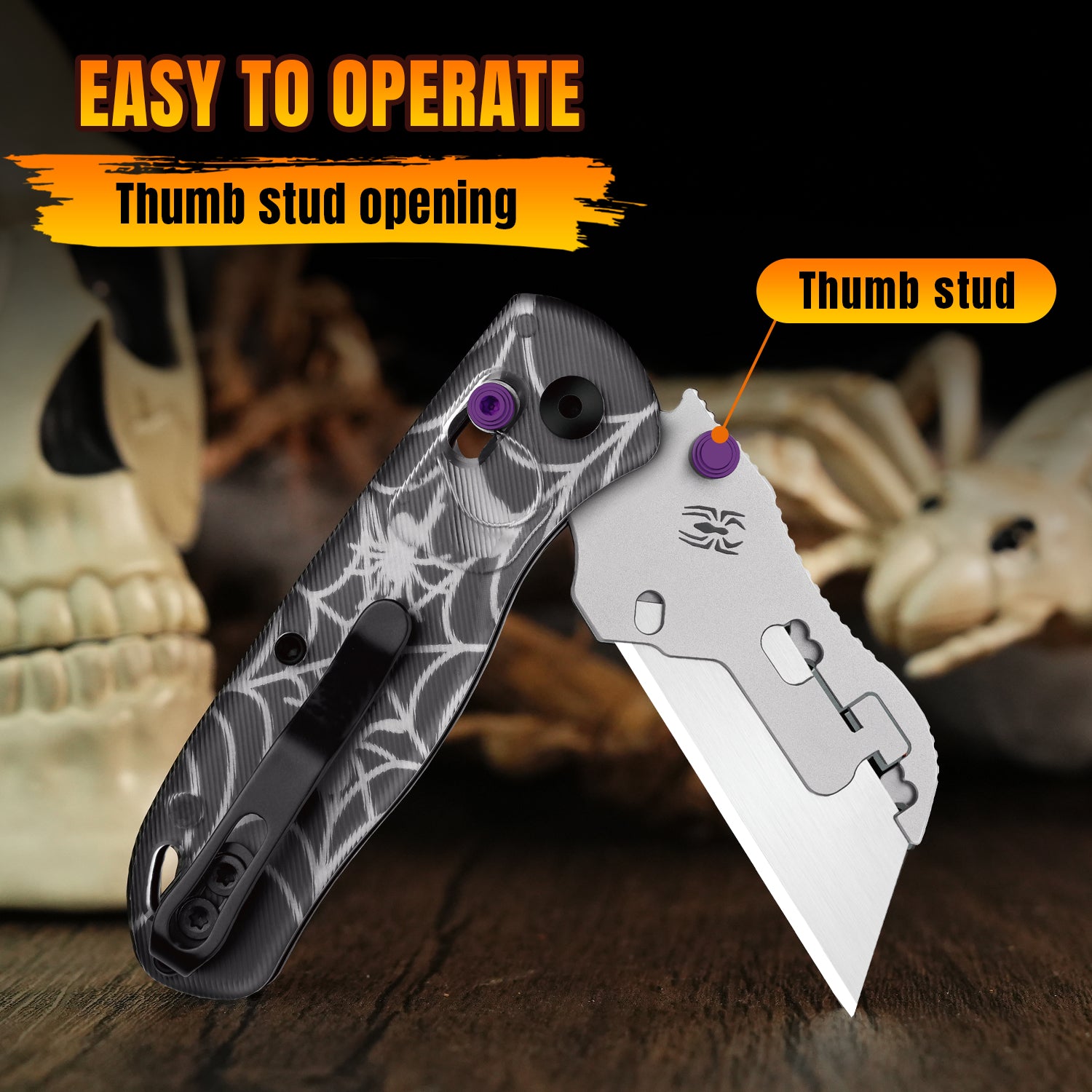 Halloween 2.74 Inch Uti Bear 2 50Cr15MoV Acrylic V3619JHW2 Limited