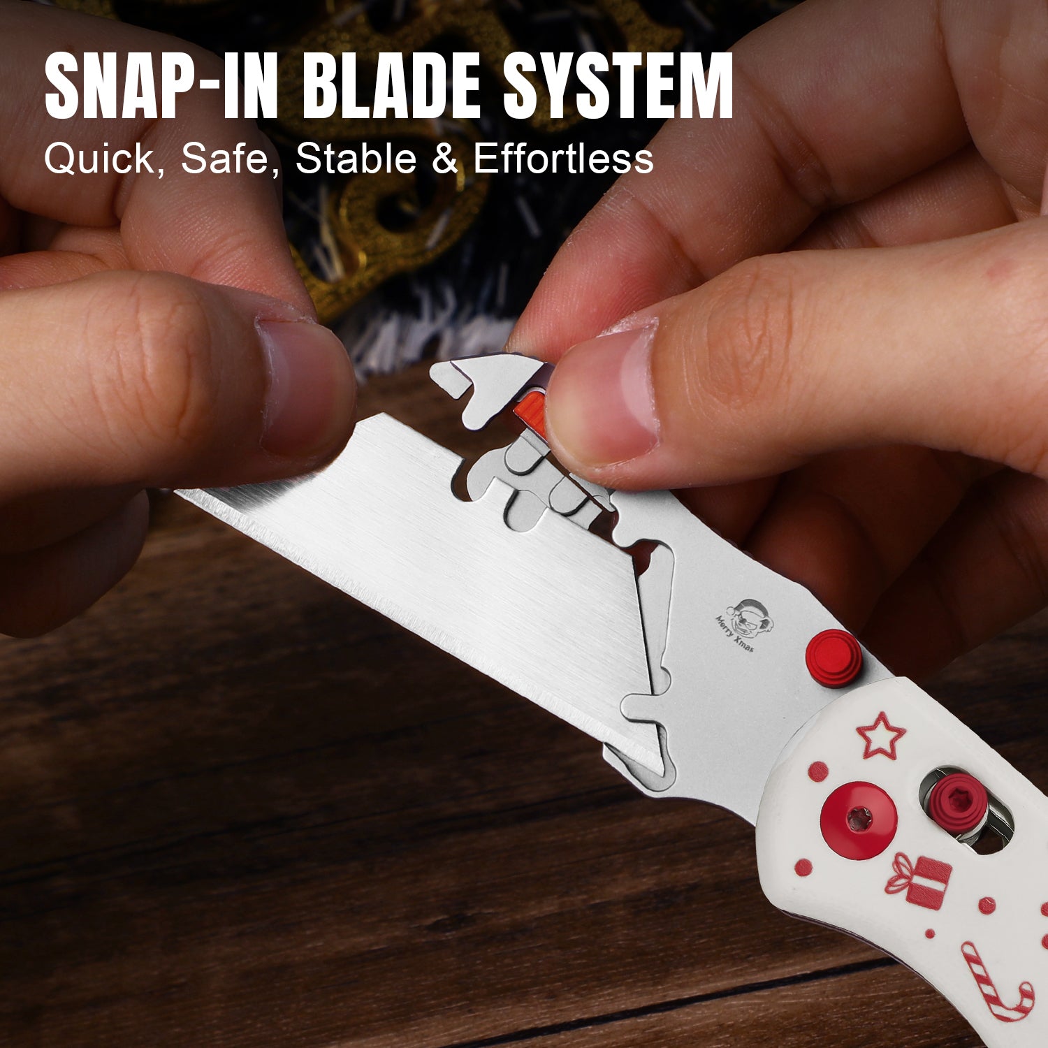 Christmas | Uti BEAR 2 | 5CR15MOV | G10 | Dropbear® Utility Knives | V3619JMC2 | Limited