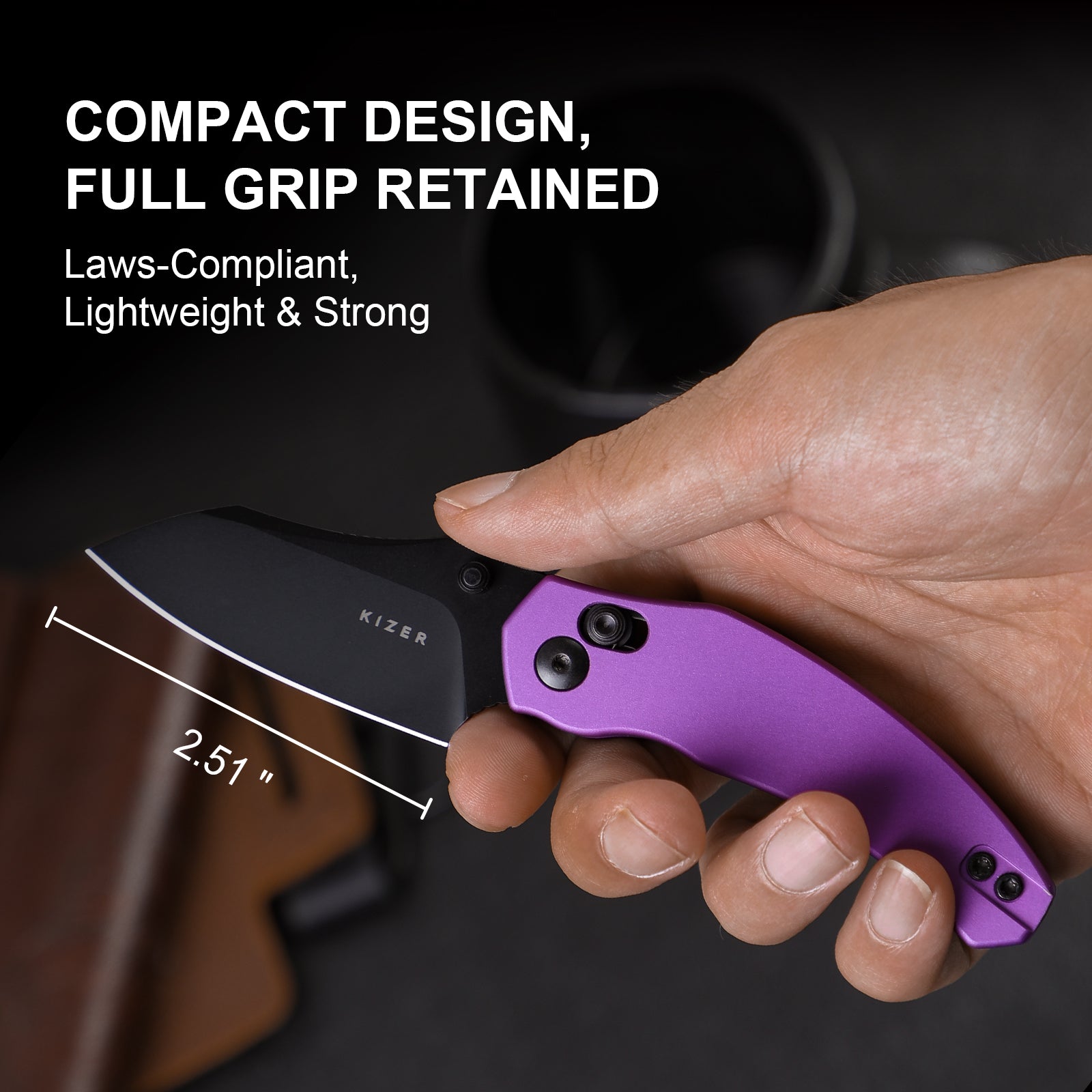 Mini Bulldog 2.51 inch Nitro-V Aluminum V3672SA1-Kizer