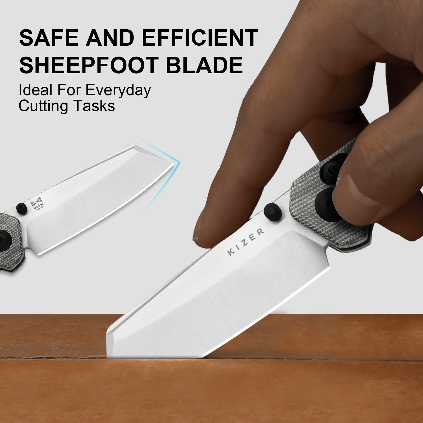 Madrac 3.06 inch Nitro-V Norplex UltreX™ Micarta V3693A3-Kizer