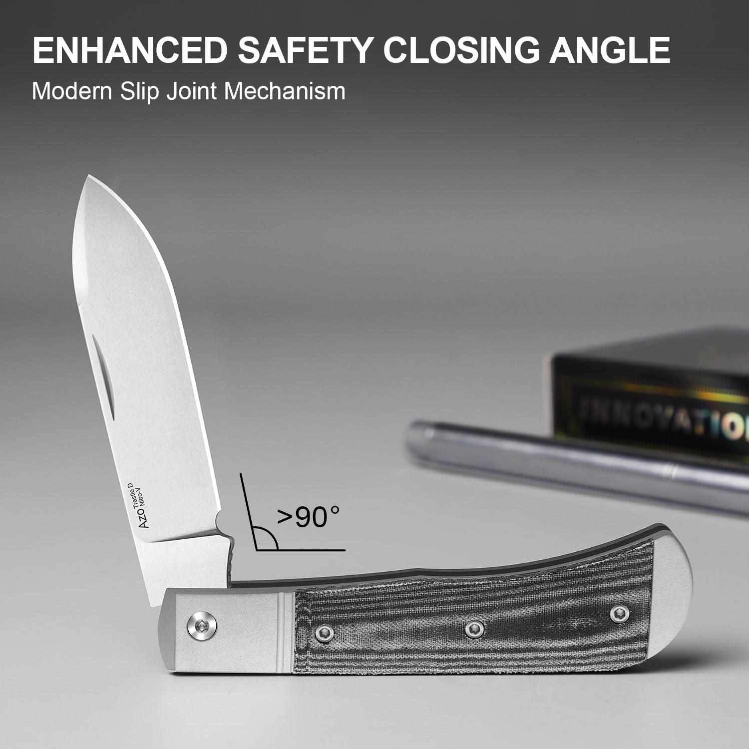 Trestle D | Aluminum & Norplex UltreX™ Micarta | Slip Joint | Nitro-V | KizerV™ 3760A1