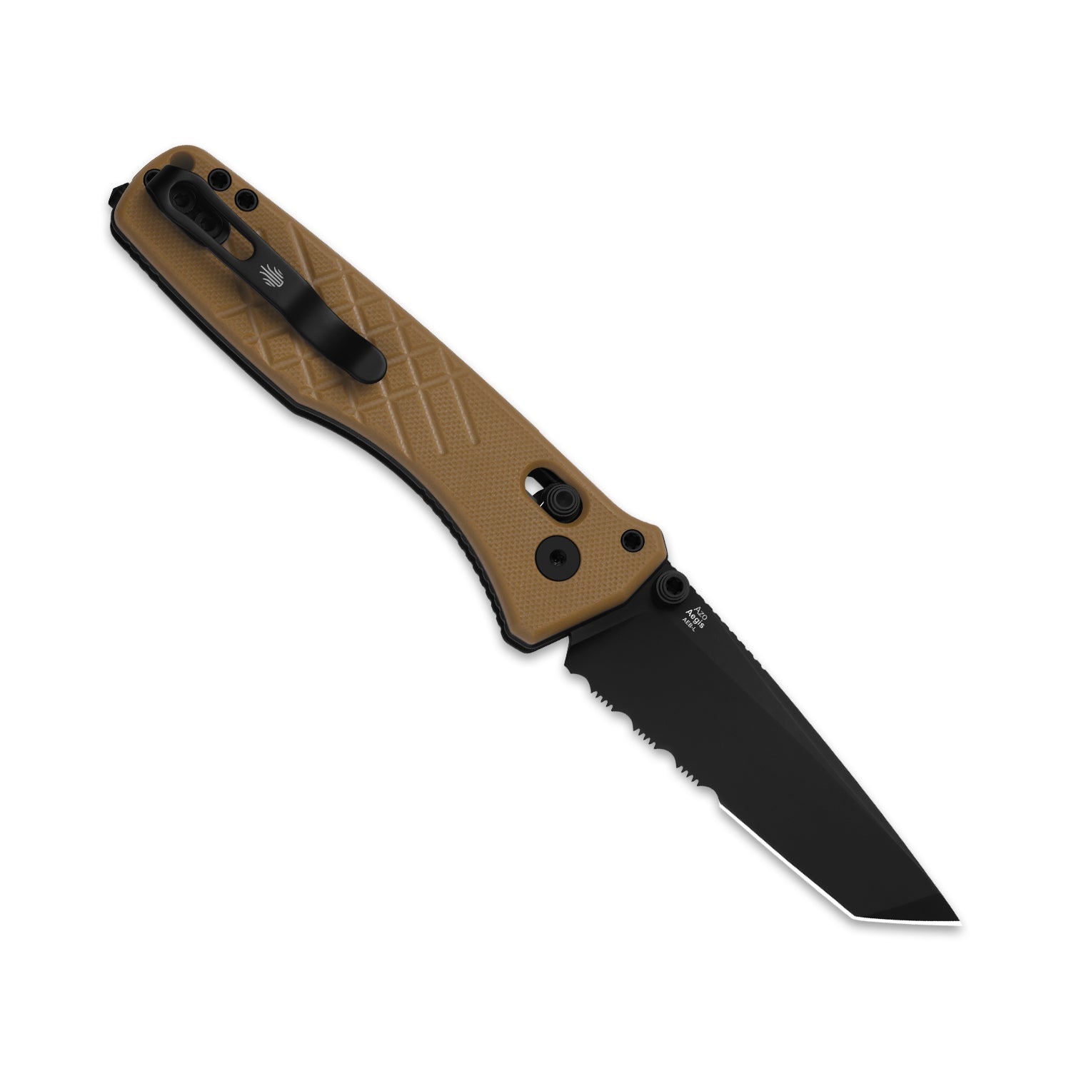 Aegis T | Partially-Serrated Edge | Kizer Clutch Lock™ | Rescue Hook & Glass Breaker | KizerV™ 3774CTA3