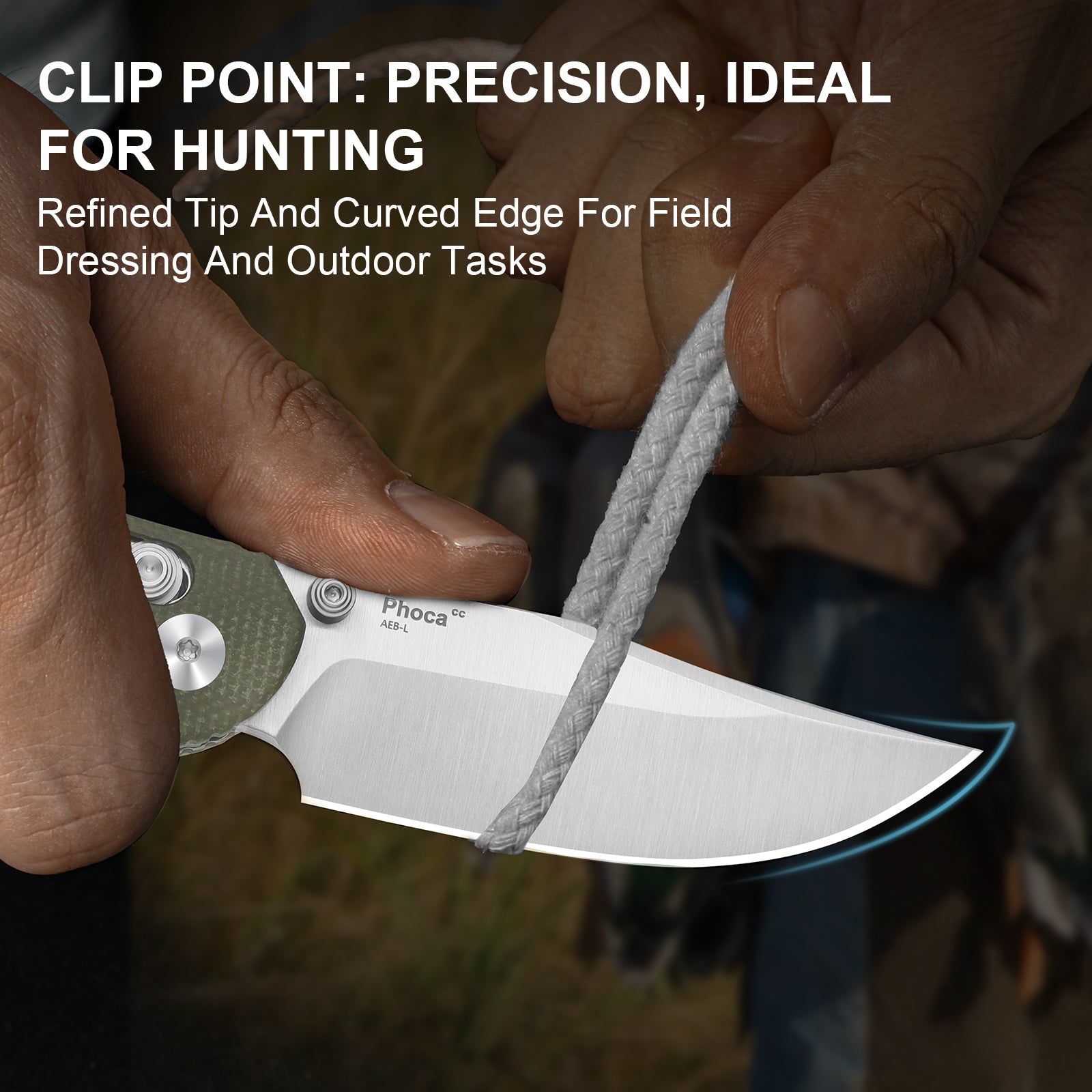 Phoca CC 2.9 inch AEB-L Micarta V3780A1-Kizer