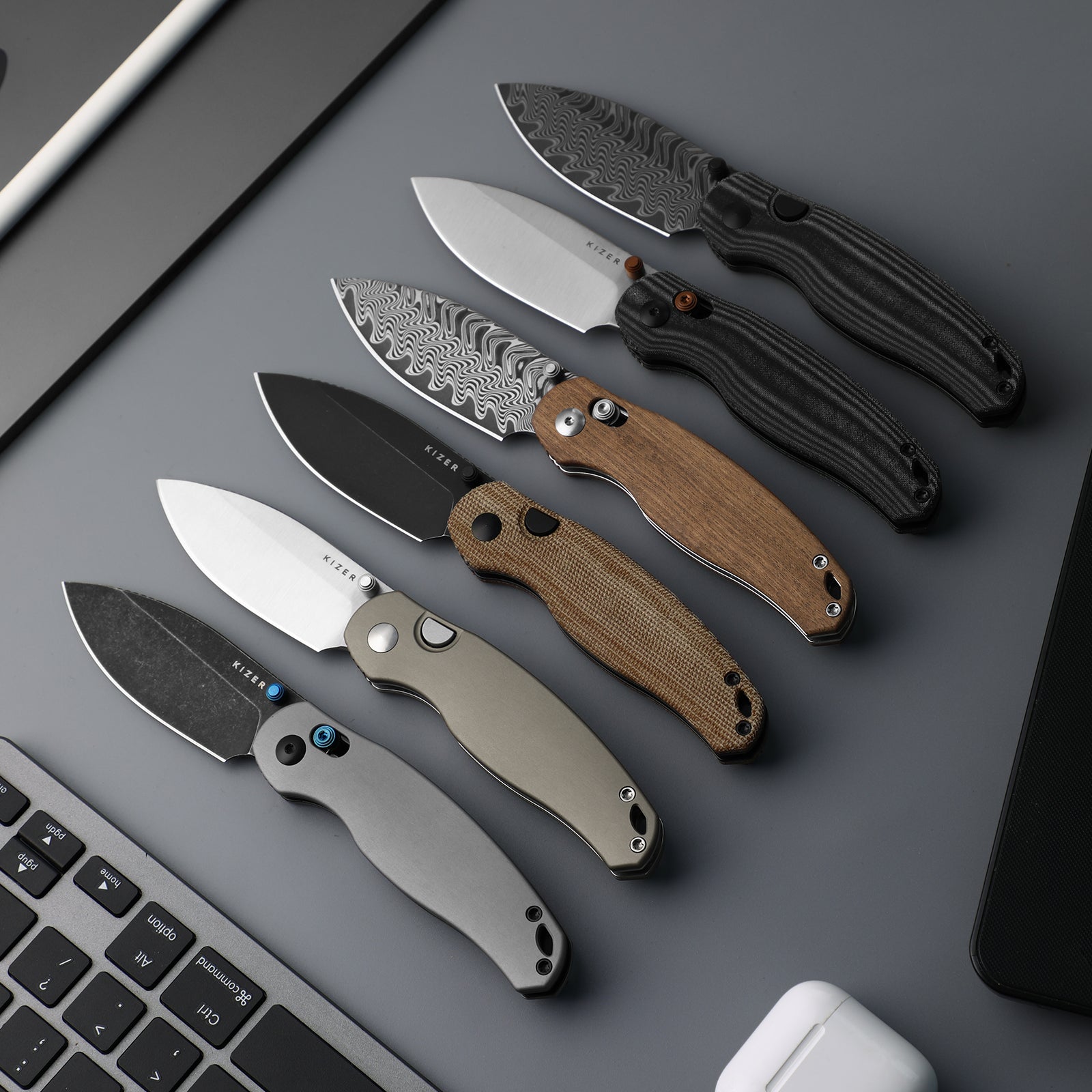 Phoca BD | Kizer Button Liner Lock™ | 14C28N | Aluminum | KizerV™ 3781BDA2