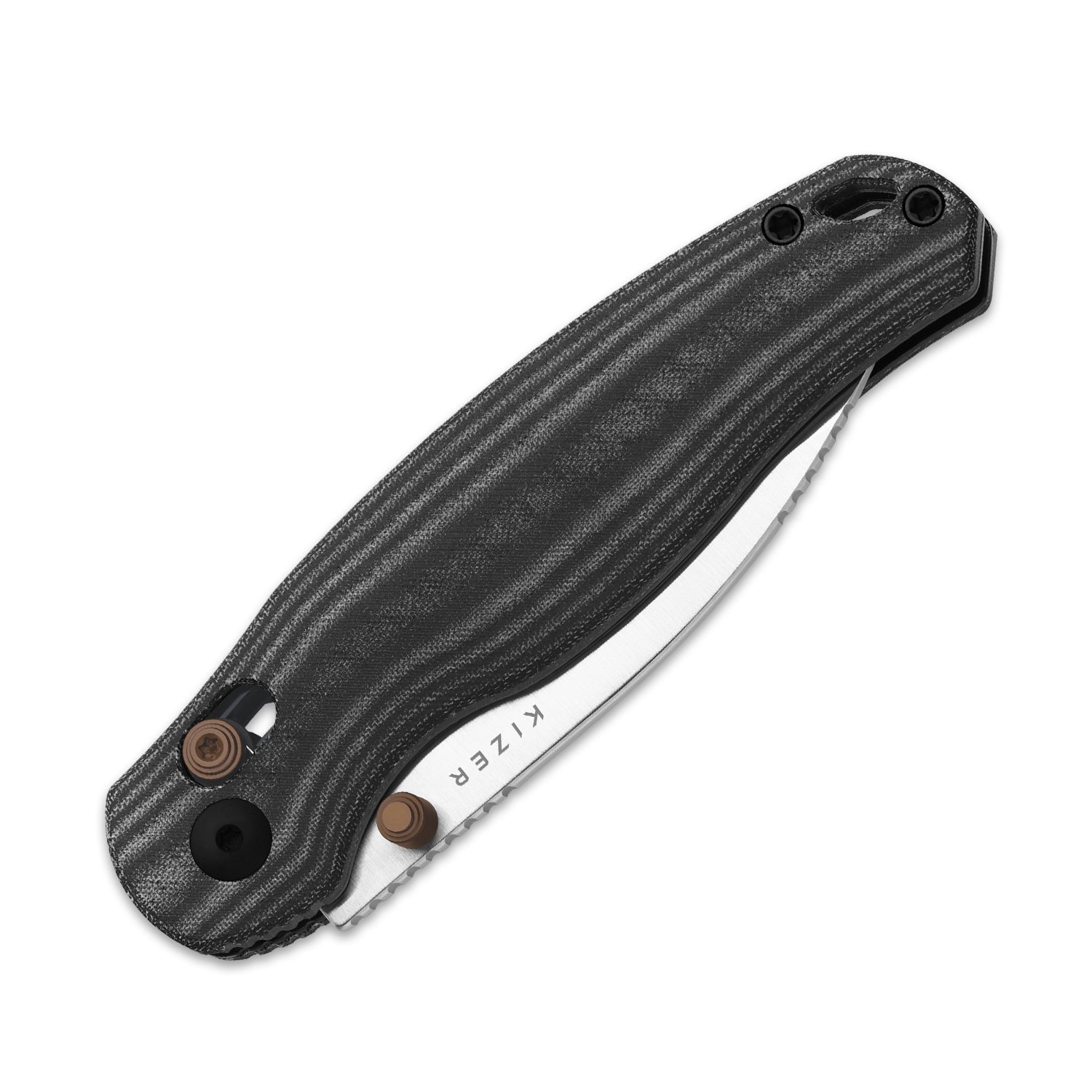 Phoca CD | Kizer Clutch Lock™ | 14C28N | Norplex UltreX™ Micarta | KizerV™ 3781CDA1