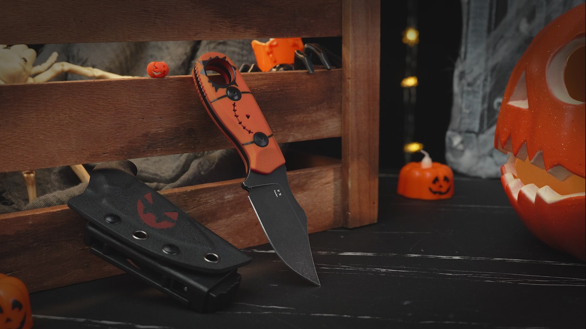 Halloween 2.75 Inch Beaver 2 AEB-L G10 1078HW1 Limited-Kizer