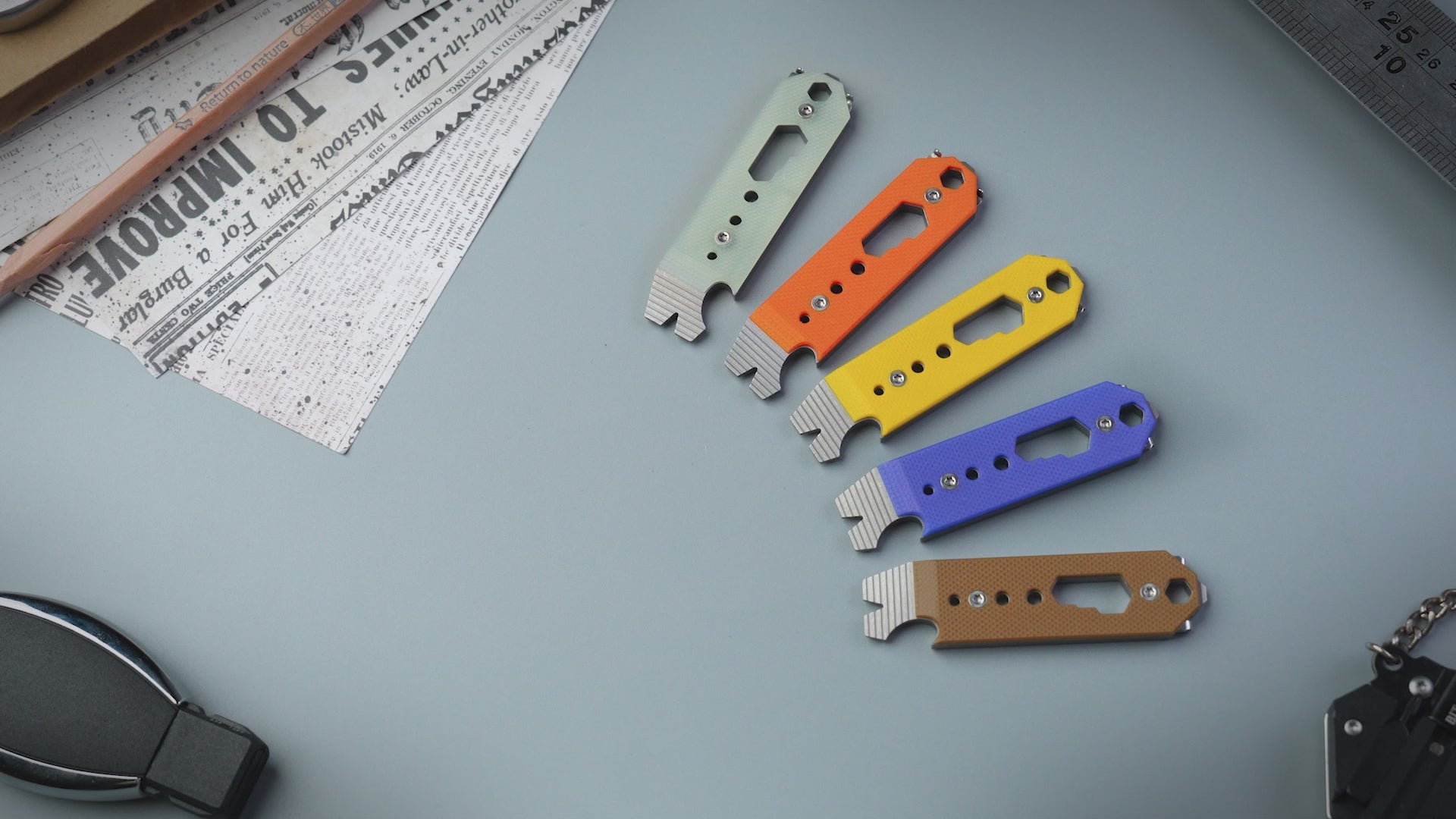 Kizer Titanium & G10 EDC Multi-Functional Tools T122A2 Pac-Bar - Kizer