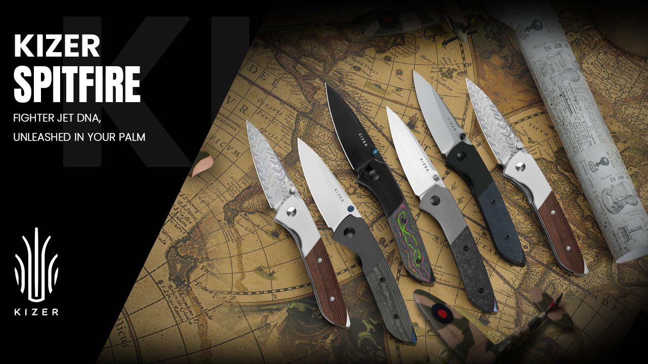 Spitfire 3.13 inch S35VN Titanium & Camo Carbon 80's Ki3690A2-Kizer