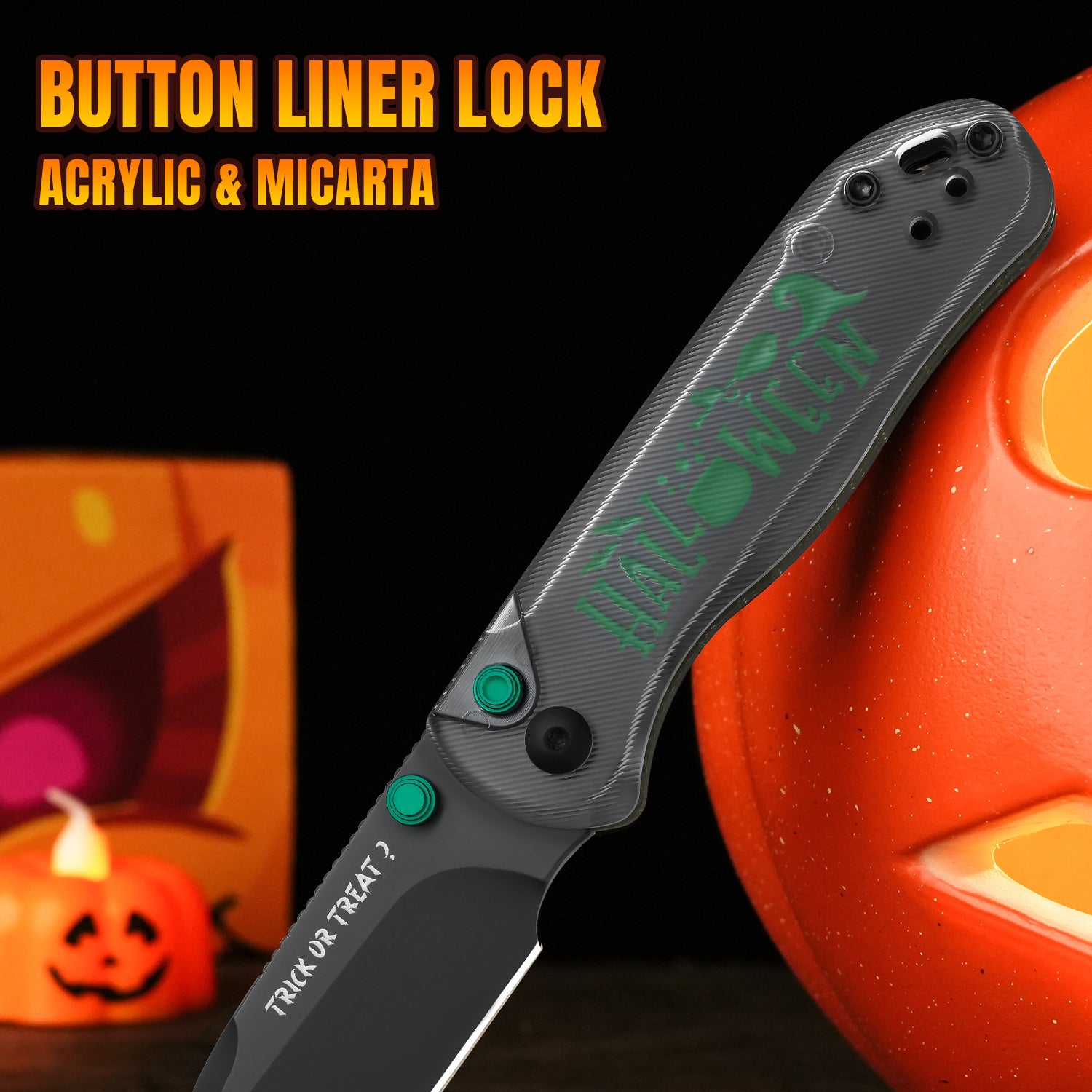 Halloween 2.92 Inch Drop Bear 2 Nitro-V Acrylic & Micarta V3619