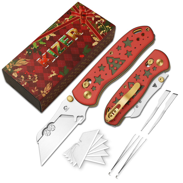 Christmas |Uti BEAR 1 | 5CR15MOV | G10 | Dropbear Utility Knives | V3619JMC1 | Limited