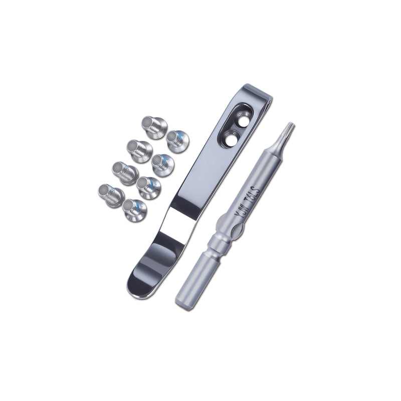 Kizer Deep Carry Pocket Clip Plain Color with Screws & Screwdriver for EDC Knife VS101T