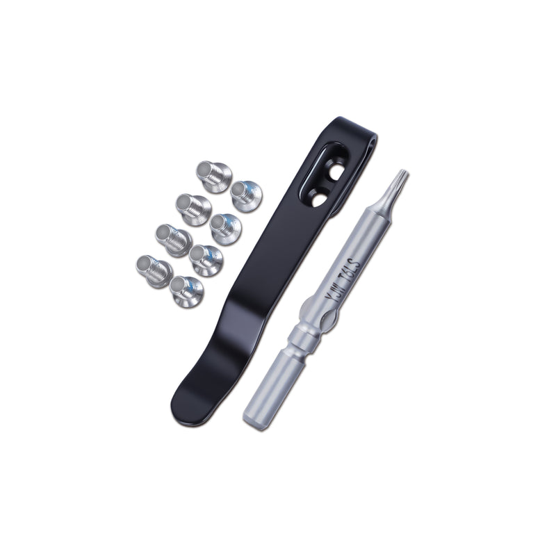 Kizer Deep Carry Pocket Clip Black Color with Screws & Screwdriver for EDC Knife VS201T