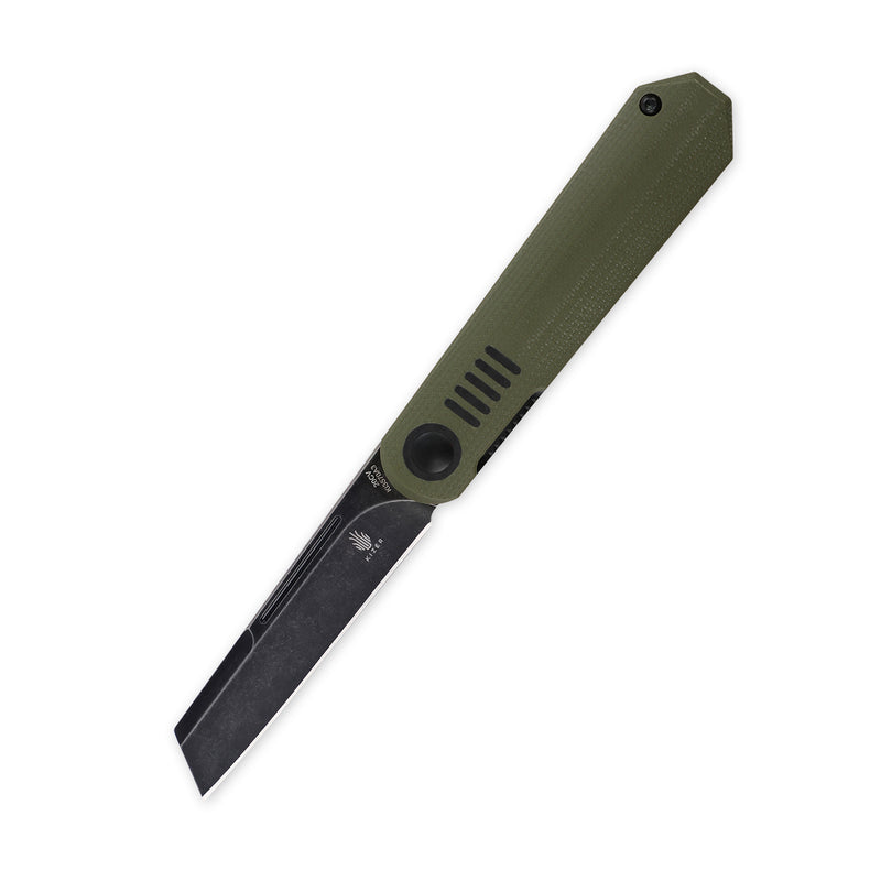 Kizer Lundquist De L'Orme Liner Lock Knife Green G-10 Ki3570A3 (2.9" SW)