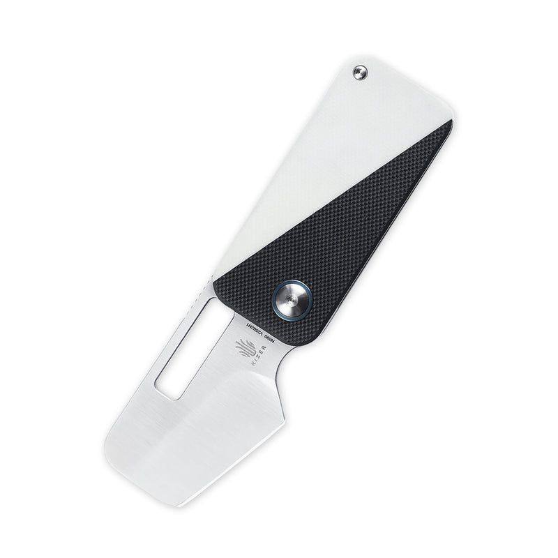 Kizer Walnut  Pocket Knife Black and White G-10 V2592N1 (2" Satin)