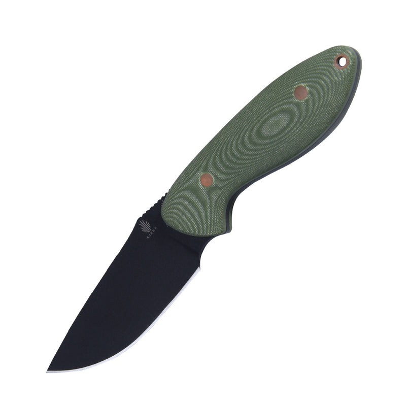 Kizer Sequoia Fixed Blade Knife G-10 OD Green 1022A2 (3.78" Flat)