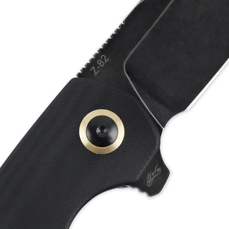 Kizer Nalu Boersma Z-82 Frame Lock Knife Gray G-10 V4568N1 (3.5" Satin)