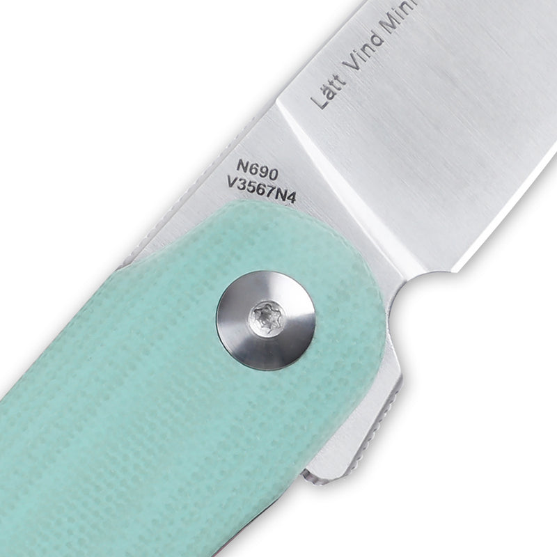 Kizer Lätt Vind Mini Liner Lock Knife Blue G-10 V3567N4 (3" Satin)