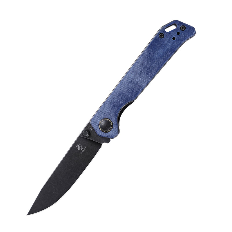 Kizer Azo Begleiter Blue Denim Micarta V4458.2C1 (3.58" Black SW)