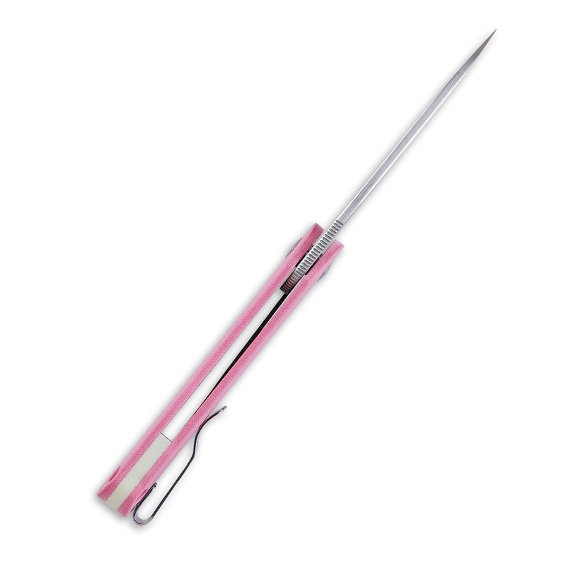 Kizer Lätt Vind Mini Liner Lock Knife Pink G-10 V3567N3 (3" Satin)