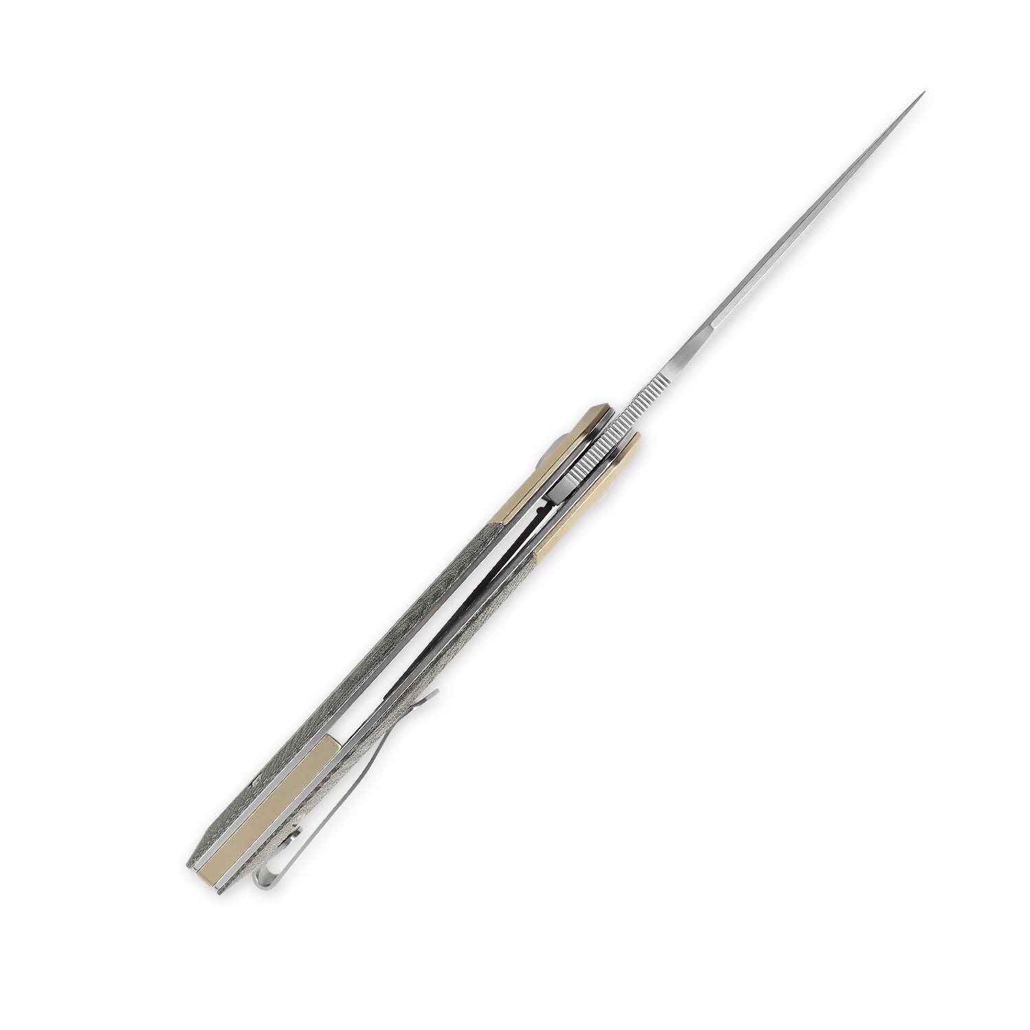 Grazioso Green&Brass Micarta 3.3 inch EDC Knife - Kizer