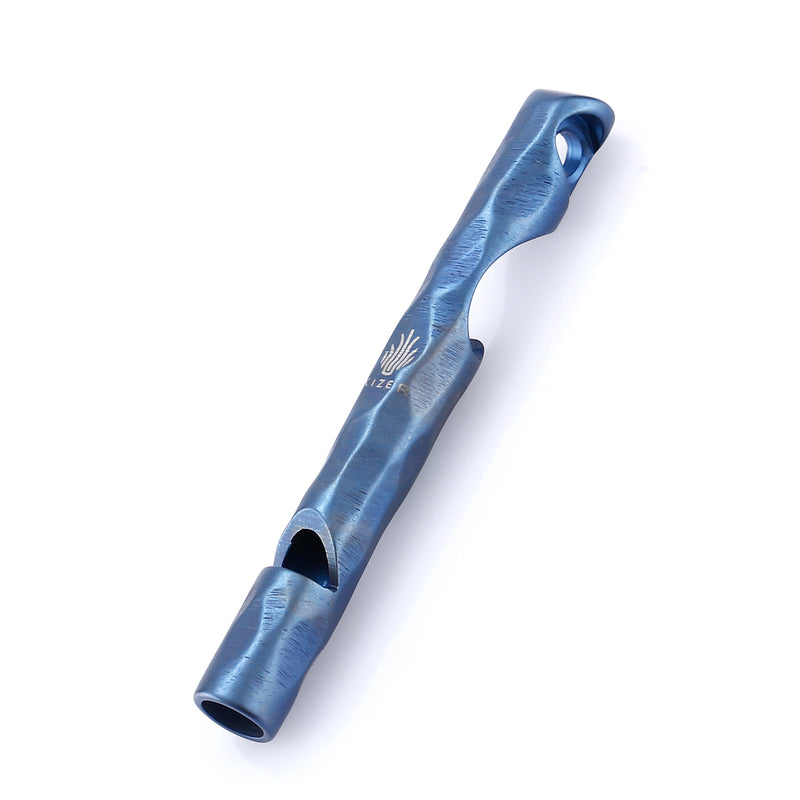 Kizer Siren 1 EDC Whistle Bottle Opener Keychain Blue Titanium T106A2
