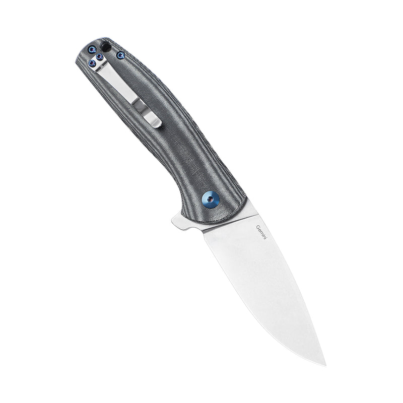 Kizer Laconico Gemini Knife Black Micarta V3471N4 (3.13" Stonewash)