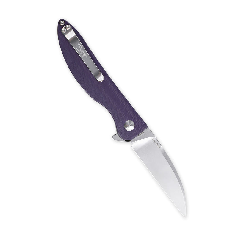 Swayback Purple G-10 Handle Large EDC Outdoor Knife - Kizer